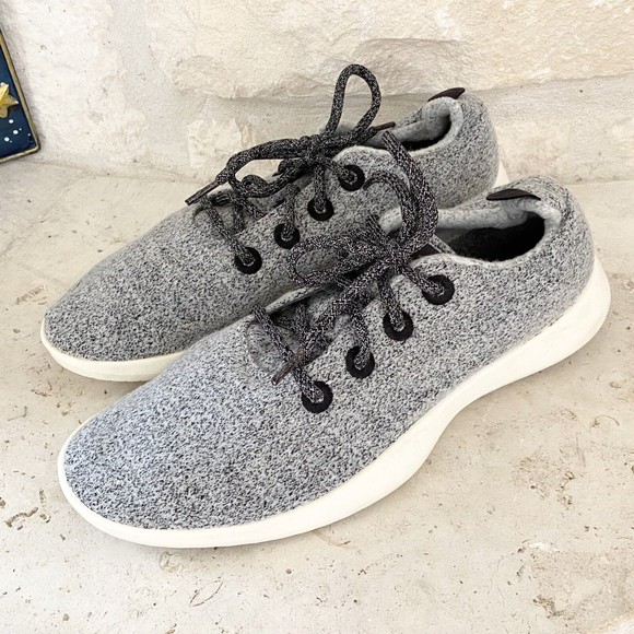 Allbirds Wool Runner Shoes Men's US 11 Gray w/ White Sole - Picture 2 of 11